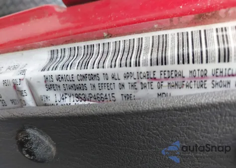 1997 Jeep Wrangler Sport из США, поврежденный, VIN 1J4FY19S3VP466415